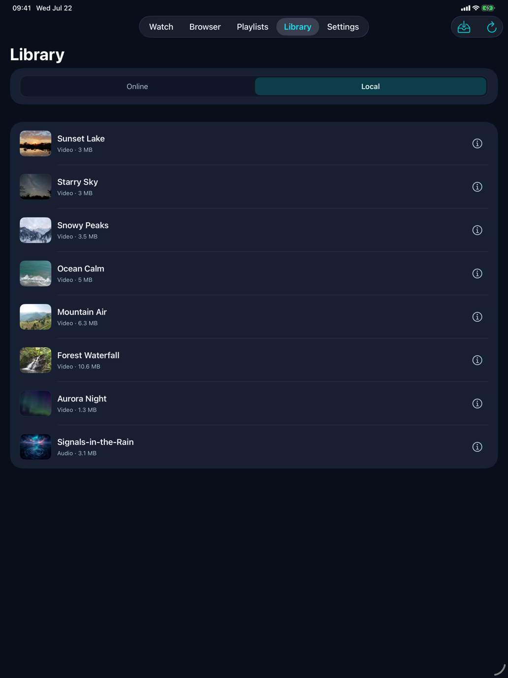 Organize a local media library